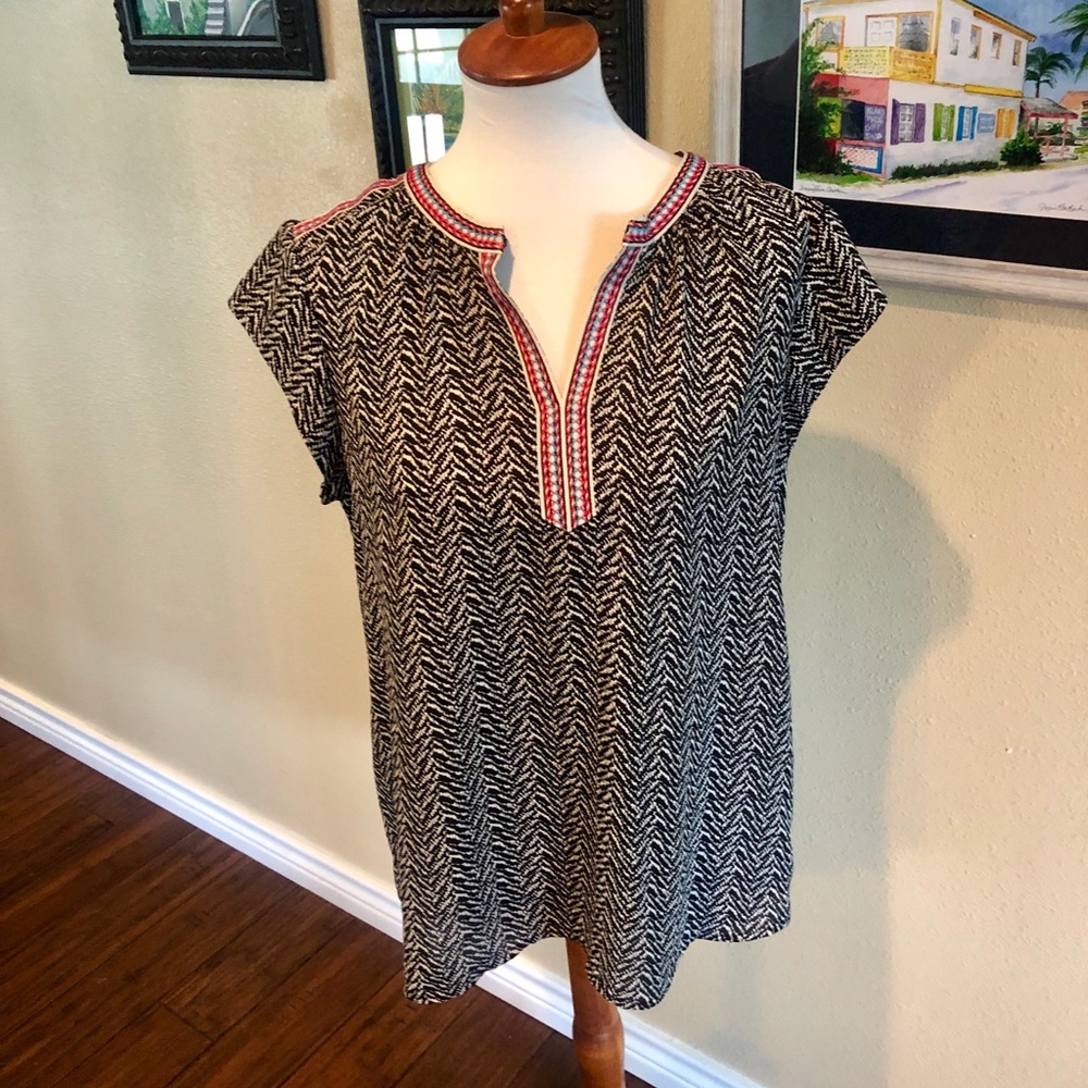 Colorful Daniel Rainn blouse